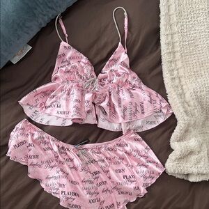 PLAYBOY Pink Women's Pajama Set